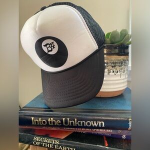 Vintage B4 8Ball Trucker Mesh Hat:Indi/Skater/Grunge/Biker/Moto/Western/Boho